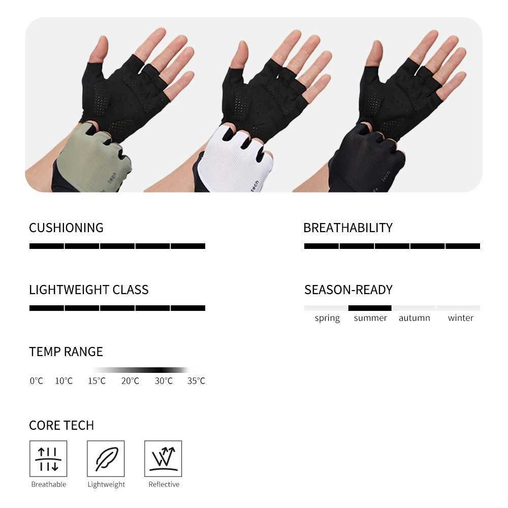 GRC halffinger cycling gloves mens and womens nonslip shockabsorbing breathable summer cycling gloves fingerless sports fit J250922