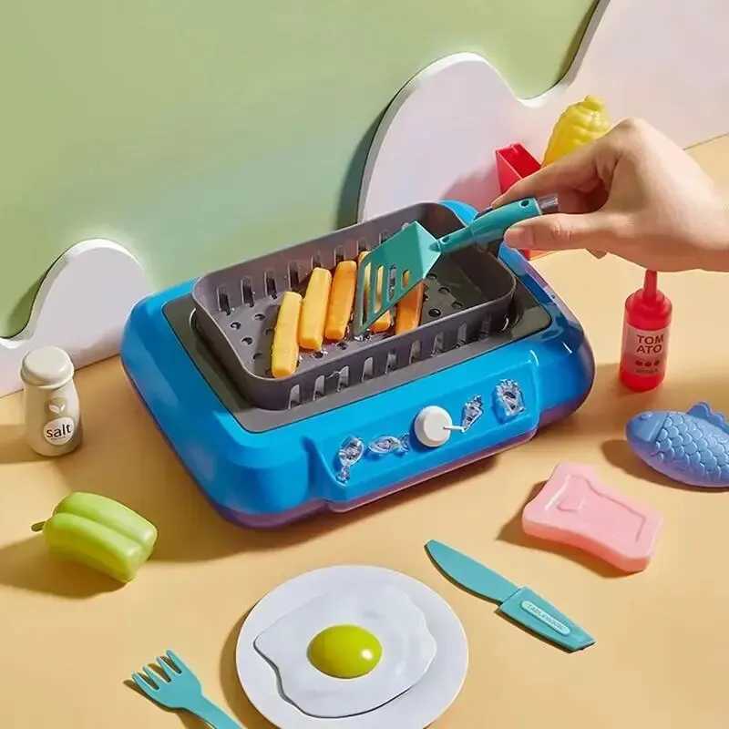 DIY Kitchen Cooking toy Set with 20pcs Multifunctional Induction Childrens Play House Food Toys for Parentchild fuuny Gifts C250922
