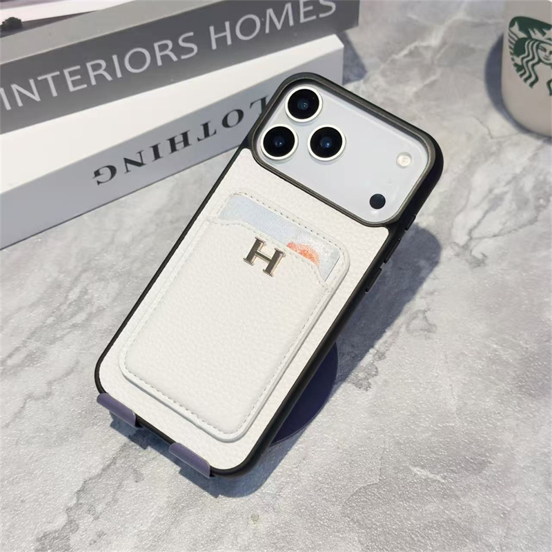 Designer Phone Cases for iPhone 17 Pro Max with Card Holder 16ProMax 15 14 Plus 13 12 Pro 11Pro XR Leather Shell Case Wallet Luxury iPhone Case Cover 