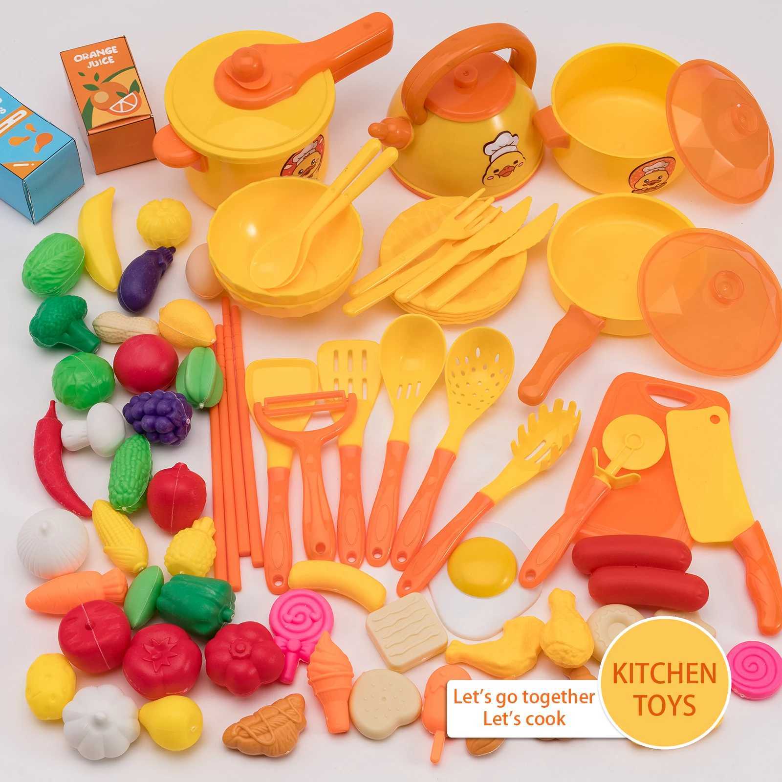 Little Yellow Duck Playing House Kitchen Toy For Boys And Girls Cooking Simulation Stir Fry Kitchen Set Popular ChildrenS Gift C250922