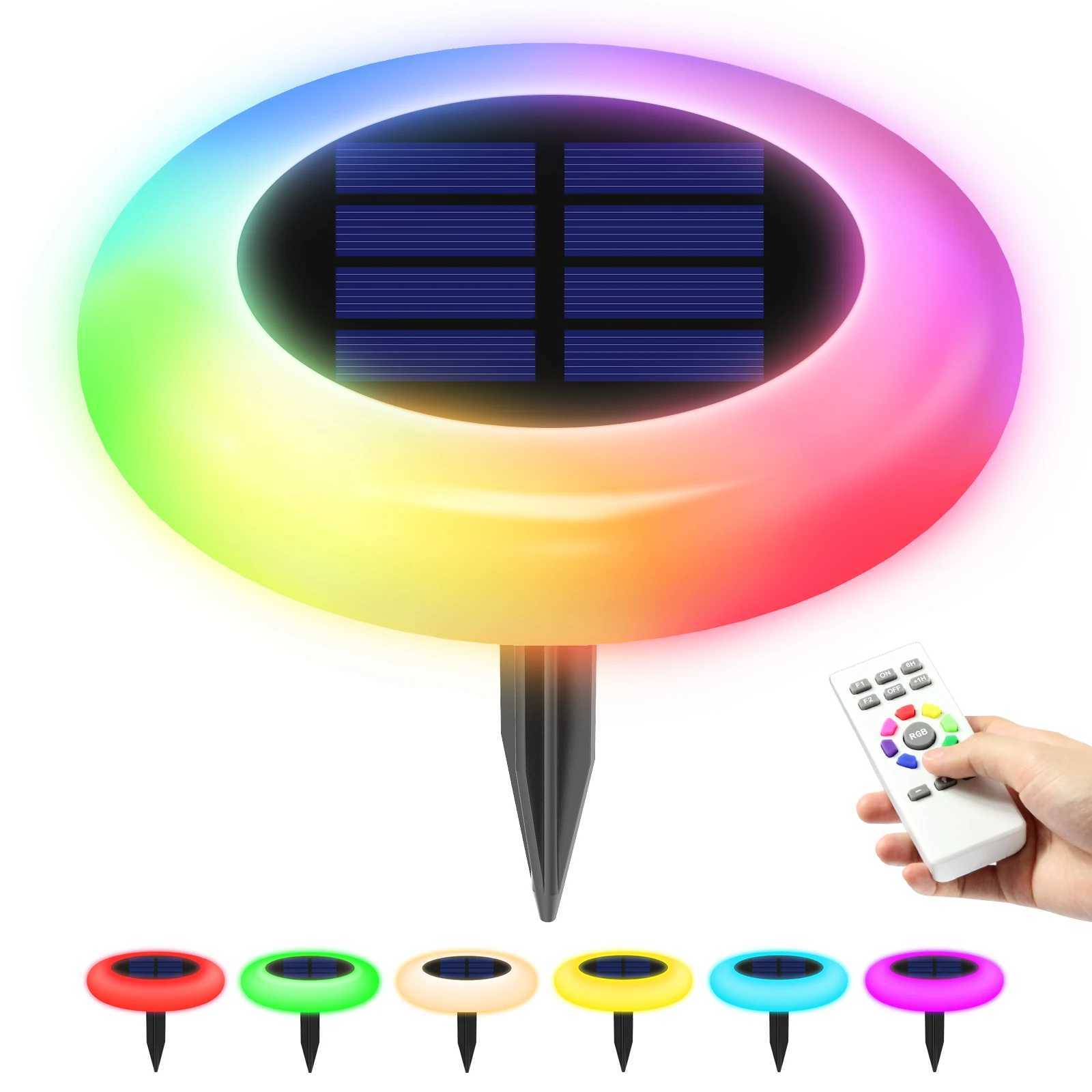 26PCS Solar Outdoor Lights 9LED Waterproof Lawn Lamp360 Floor Lighting for Garden Yard Pathway Patio Camping Summer Decor C250922