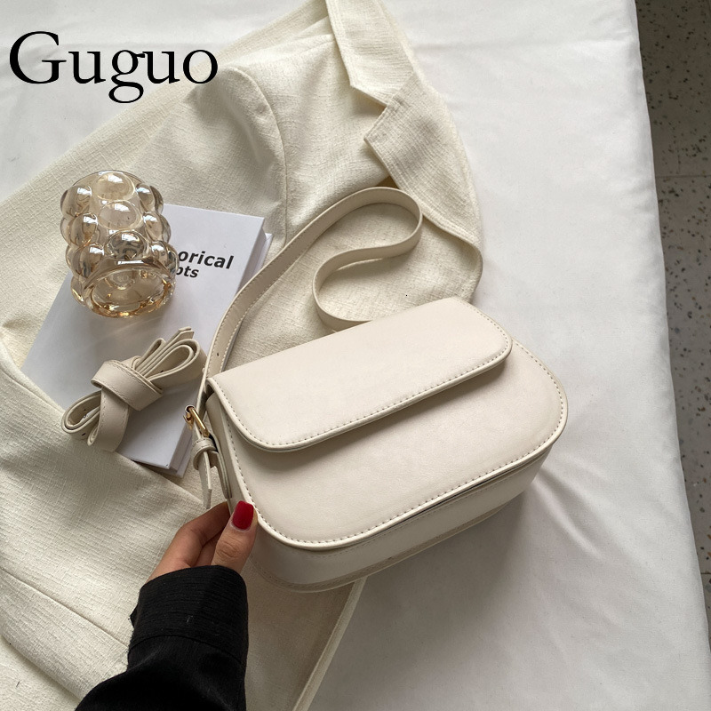 Guguo Designer Bag Luxury Bag Trendy Hot-selling Small Bag For Women 2025 Autumn Winter New Fashion Versatile Shoulder Underarm Bag Simple Niche Cross