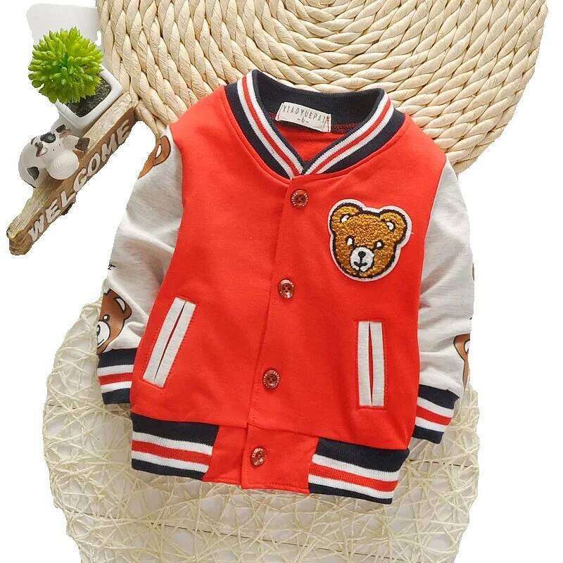children girls clothes kids baseball sweatershirt toddler fashion brand jacket spring autumn baby outwear for boy coat