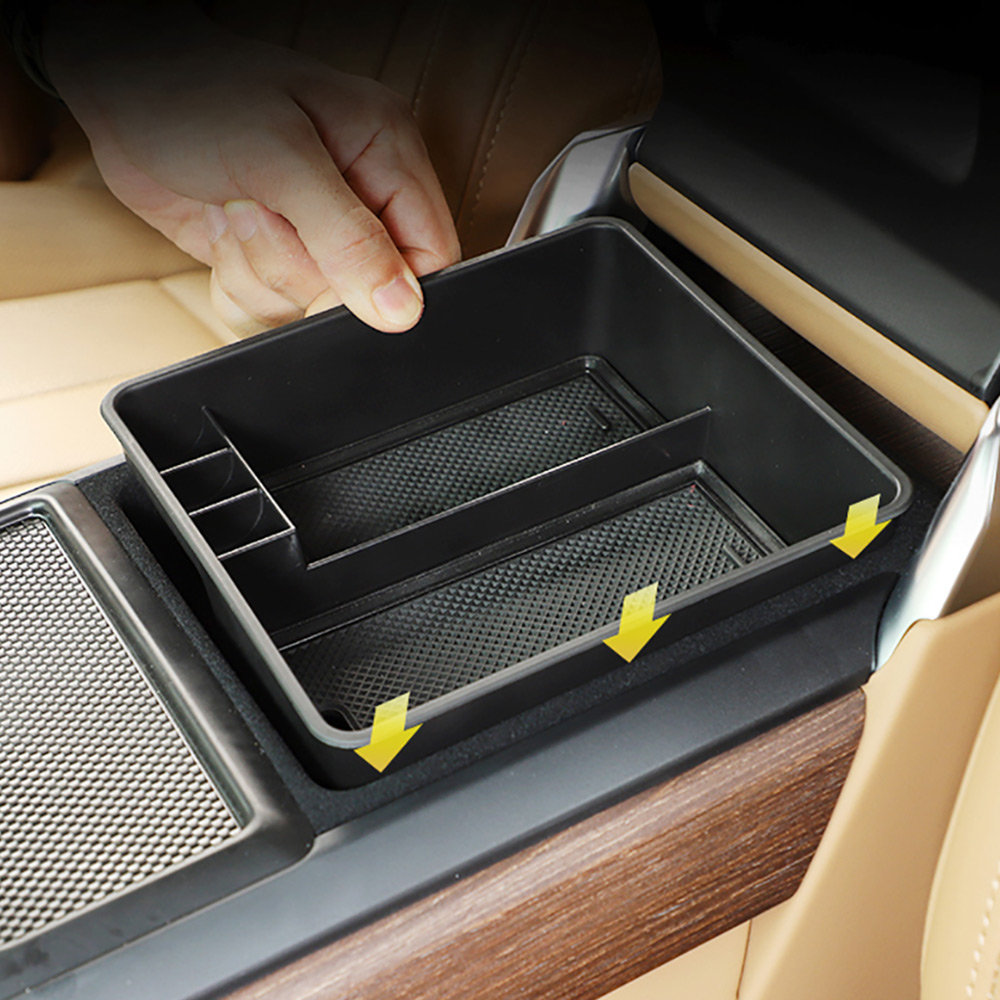 Car Center Console Armrest Storage Box Central Hidden Organizer Tray for Land Rover Range Rover Vogue L460 /Range Rover Sport 2023+Container Without R