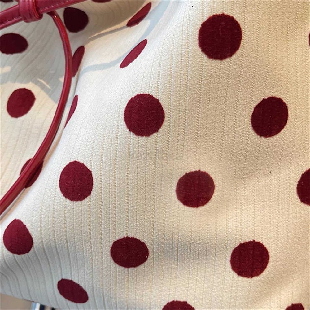 Polka Dot Tote Bag for Women Bow Tie for Women Slouchy Tote Purse Large Shoulder Handbag SaTChel for Travel Work Z250922