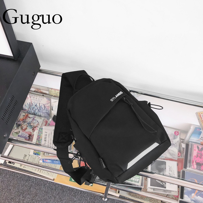 Guguo Designer Bag New Chest Bag For Men Luxury Bag Style Versatile Shoulder Bag, Fashionable Sports Small Backpack For Students, Trendy Crossbody Bag