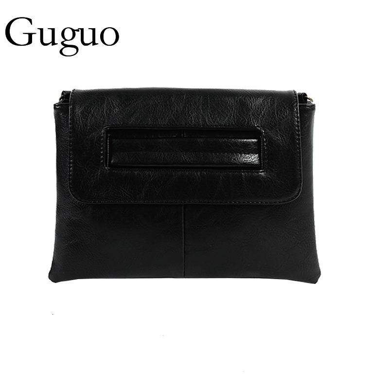 Guguo Designer Bag 2025 New Korean Style Women's Bag Trendy Large Capacity Simple Shoulder Crossbody Luxury Bag Clutch Envelope Bag