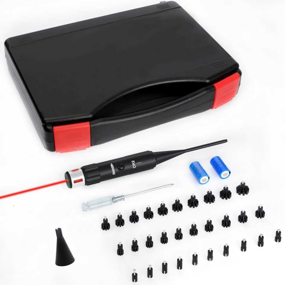 Laser Bore Sight with 30Adpaters 177 22 9MM 3006 223 12GA Rifle Laser Collimator Universal Laser Boresighter X250922