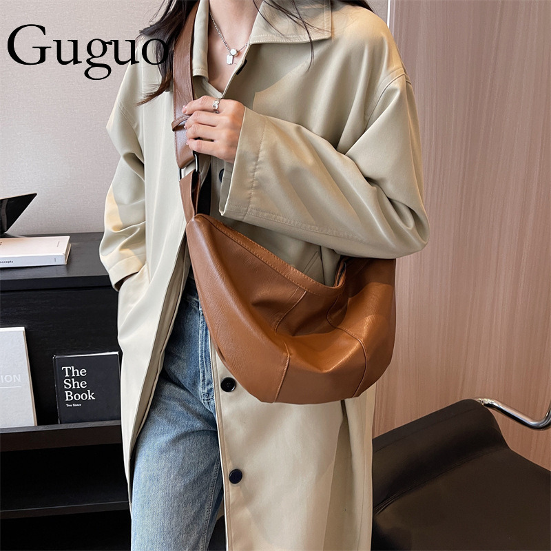 Guguo Designer Bag Dumpling Luxury Bag Bag For Women 2025 New Casual Relaxed Commuter Crossbody Bag Single Shoulder Crossbody Bag High-quality Fashion