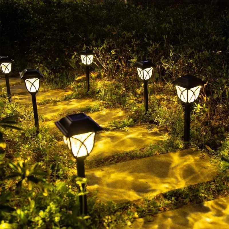 Wedding Landscape Path Light Outdoor Solar Pathway Light Bright Lawn Light Garden Stake Light for Lawn Decor C250922