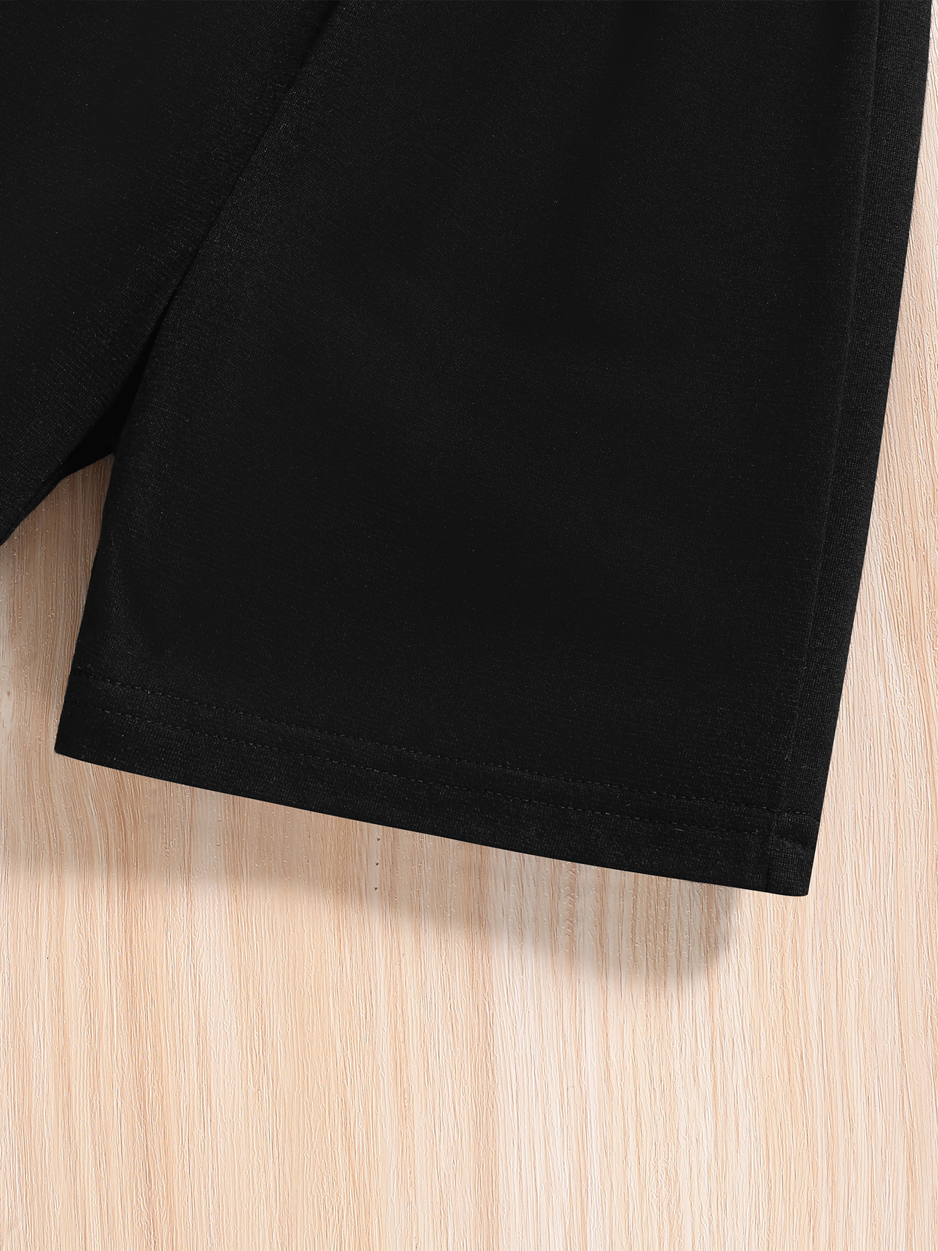 Toddler Boy 2pcs Set: Spider Web Print Color - Block Short - Sleeve Top and Black Shorts, Cool Casual Outfit-KJ2X3739A