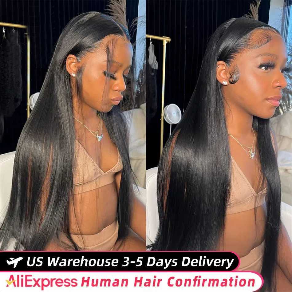 40 50 Inch 13x6 Bone Straight HD Transparent Lace Frontal Wig 250 Density Lace Front Human Hair Wigs 360 Full Lace Wig For Women C250922