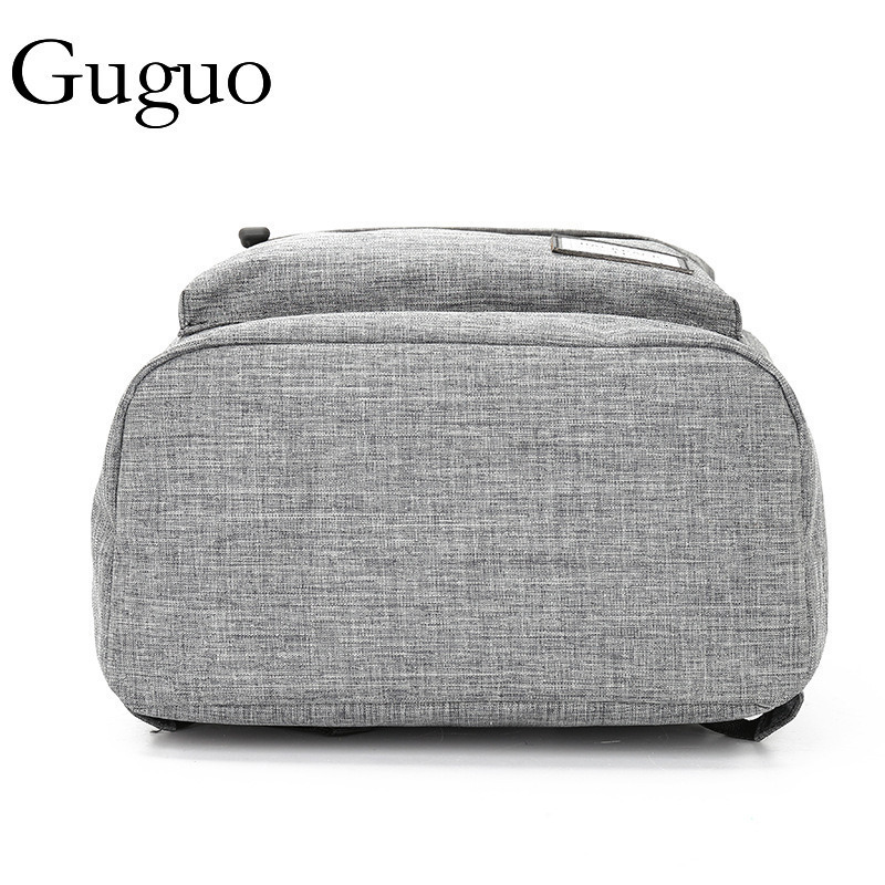 Guguo Designer Bag Cross-border Source Simple Backpack USB Charging Men's Laptop Bag Large Capacity Casual Business Luxury Bag Notebook Backpack