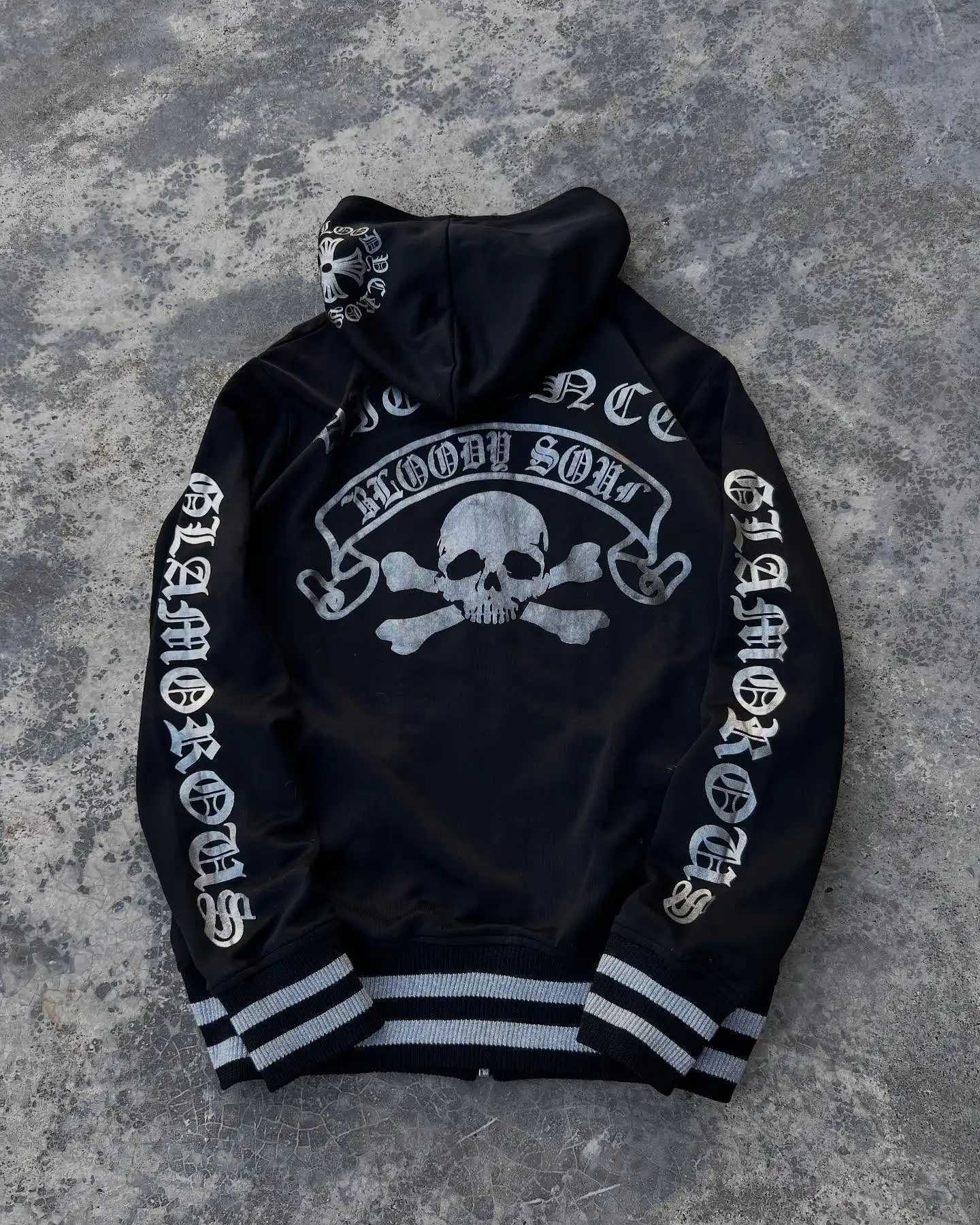 2000s new suit hoodie American hiphop trend fashion letter design retro hooded sports hooded men and women street clothing W250922