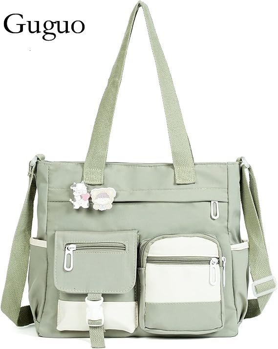Guguo Designer Bag Large Capacity Canvas Bag Women, Crossbody, Luxury Bag Ins Style, Japanese Style, College Student, Shoulder Bag, Versatile, Artisti