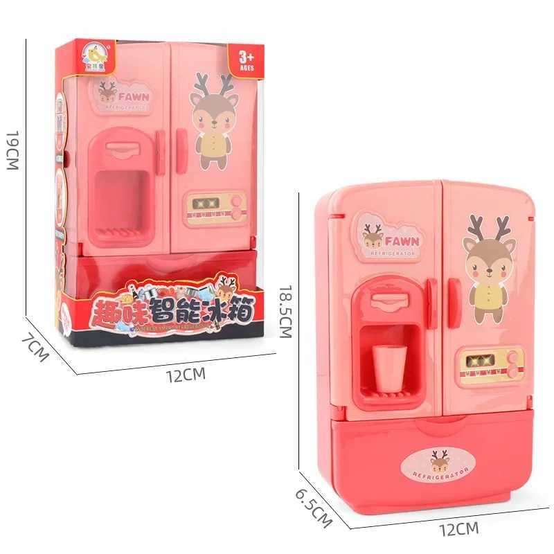 Mini Doll Fridge Fashion Furniture Kitchen Refrigerator For Accessories For Doll Dream House Play Toys Kids Pretend Play C250922