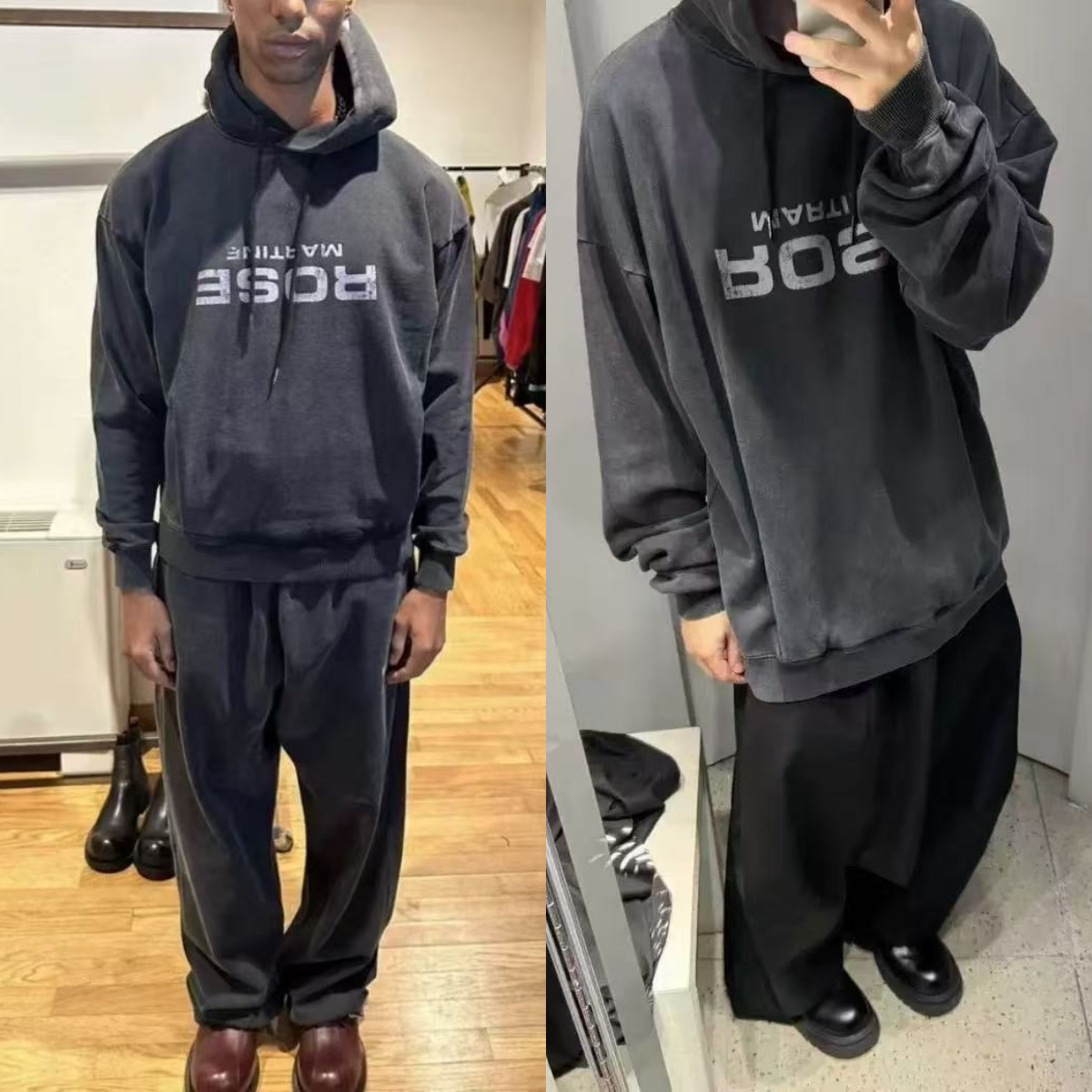 Men's Hoodies Designer MARTINE ROSE Hooded Men Women High Quality Pullovers Sports Set Fashion Brand Letter Print Sweatpants