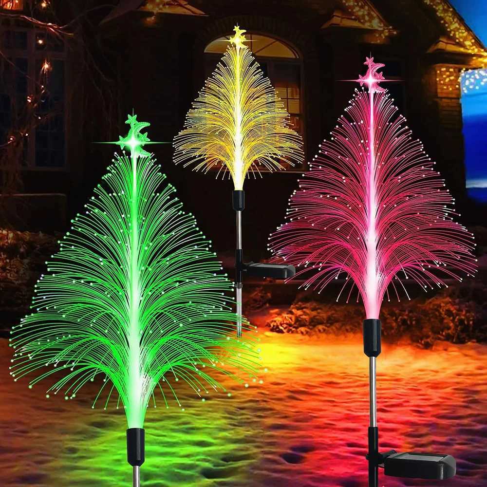 Solar LED Jellyfish Lights Outdoor Garden Decor Lawn Light 7 Color Change Waterproof Patio Yard Pathway Decor Solar Flowers Lamp C250922