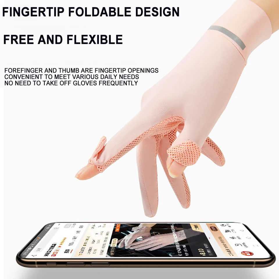 GTUBIKE Sunscreen Ice Silk Gloves Summer Sun Protection Gloves Fashion Cycling Motorcycle Running Mittens Thin AntiUV Gloves J250922