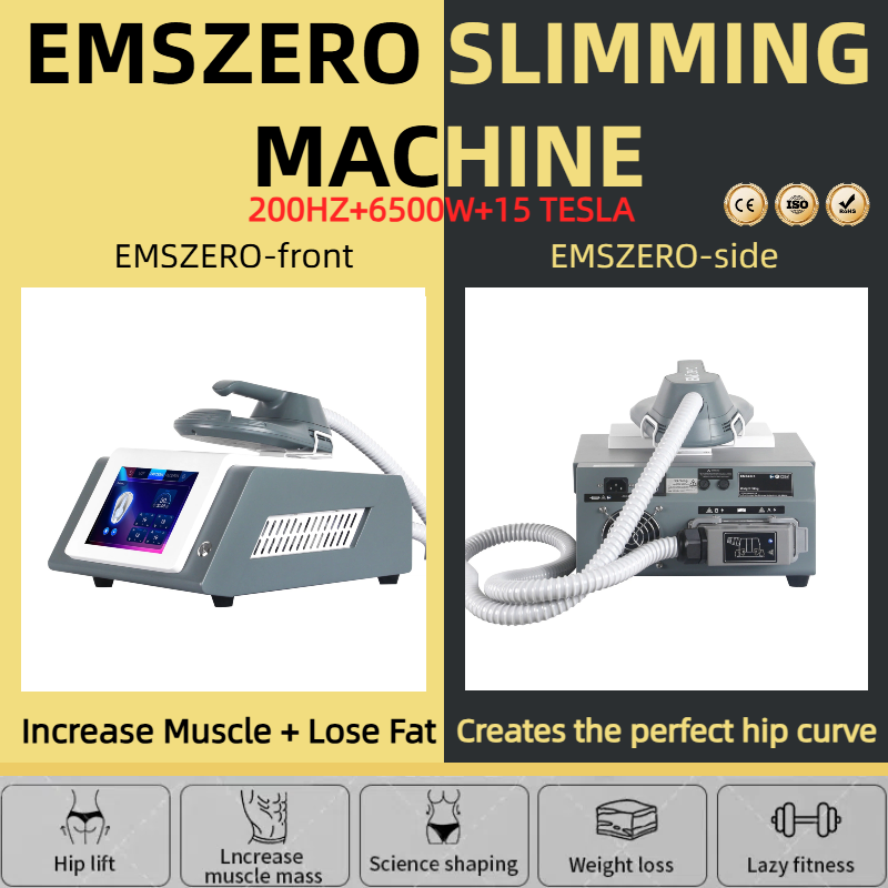 EMSzero Neo EMS Sculpt Machine with RF For Body Fat Burning Muscle Building Butt Lifting 200HZ 6500W 15Tesla Body Sculpting and Muscle Building Weight