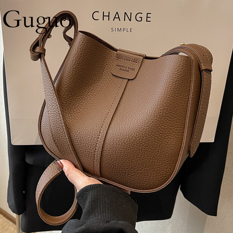 Guguo Designer Bag Luxury Bag Versatile Small Bag For Women 2025 Spring Summer New Fashion Single Shoulder Crossbody Bag Retro Commuter Mother And Chi