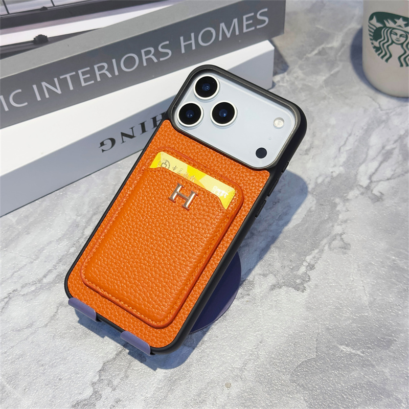 Designer Phone Cases for iPhone 17 Pro Max with Card Holder 16ProMax 15 14 Plus 13 12 Pro 11Pro XR Leather Shell Case Wallet Luxury iPhone Case Cover 