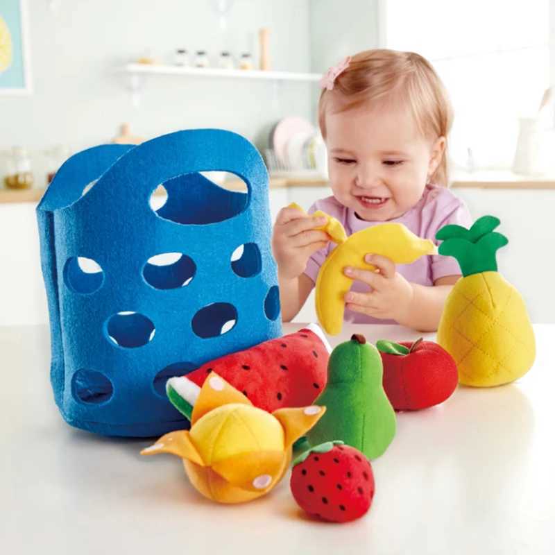 8pcs Felt Food vegetable basket Set Soft Felt cloth Fruits Pretend Play Toy Felt Fruit Children Kitchen Role Playing Toys Gifts C250922