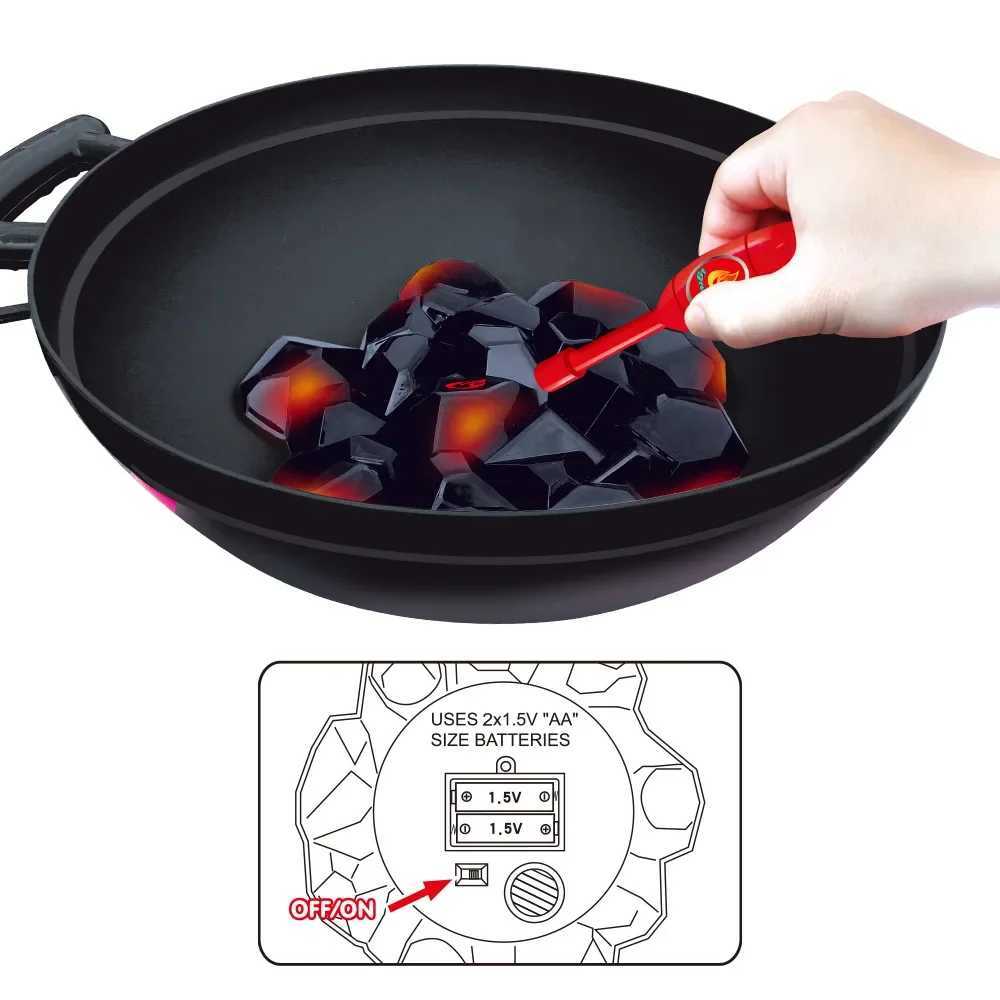 RolePlay Kitchen Set Toys With Lights Kids Playing House Simulation Kitchen Barbecue Grill Toys Kids Christmas Birthday Gifts C250922