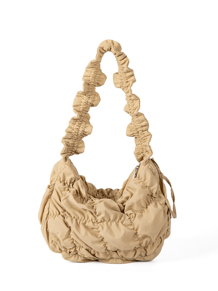 Hot-Selling New Korean-Style Fresh Underarm Niche Design Pleated Cloud For Women Versatile Single-Shoulder Crossbody Bag