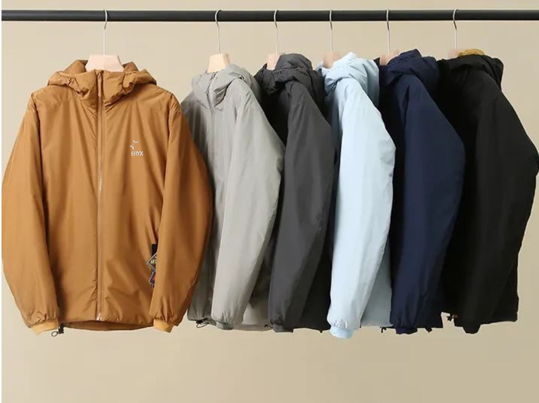 Outdoor jackets Printed Logo Men's Jackets Solid Color Windproof Waterproof Lightweight Thickened Warm Jackets Men's Cotton Coat Outdoor Sports Men's Wear