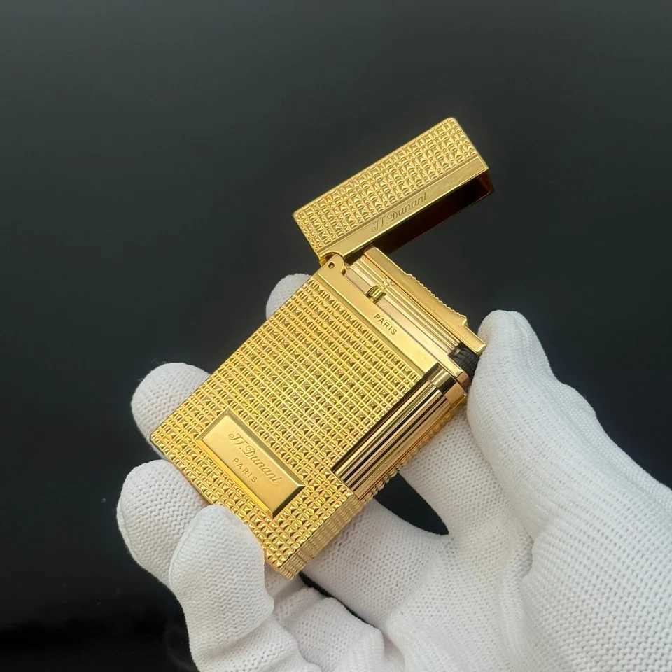 Cool Linge2 Lighter Unique Gas Lighter Brass Refill Butane Cigarette Accessories Smoking Cigar Tobacco Men Gift Collections stD F250922