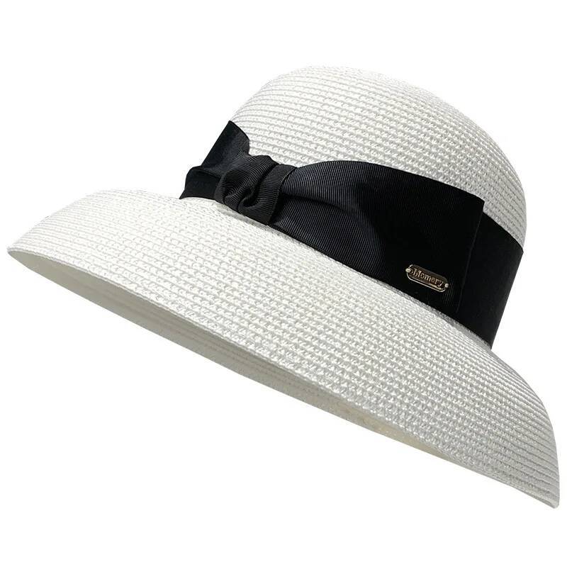 French Hepburn Style Straw For Women, Summer Face Covering Hat, UV Resistant Beach Vacation Sun Hat ddmythur