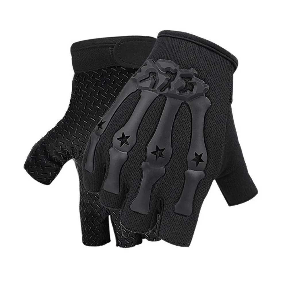Tactical Riding Fingerless Gloves Nonslip Half Finger Gloves for Motorcycle Cycling Climbing Hiking Hunting Outdoor Sports J250922
