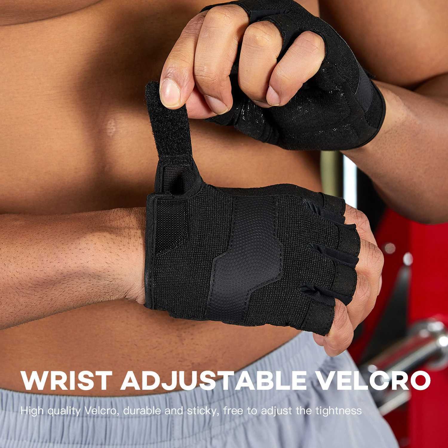 Half Finger Gloves Gym Fitness AntiSlip Women Men Gel Pad Gloves Gym Cycling Fingerless Gloves Bicycle Accessories J250922