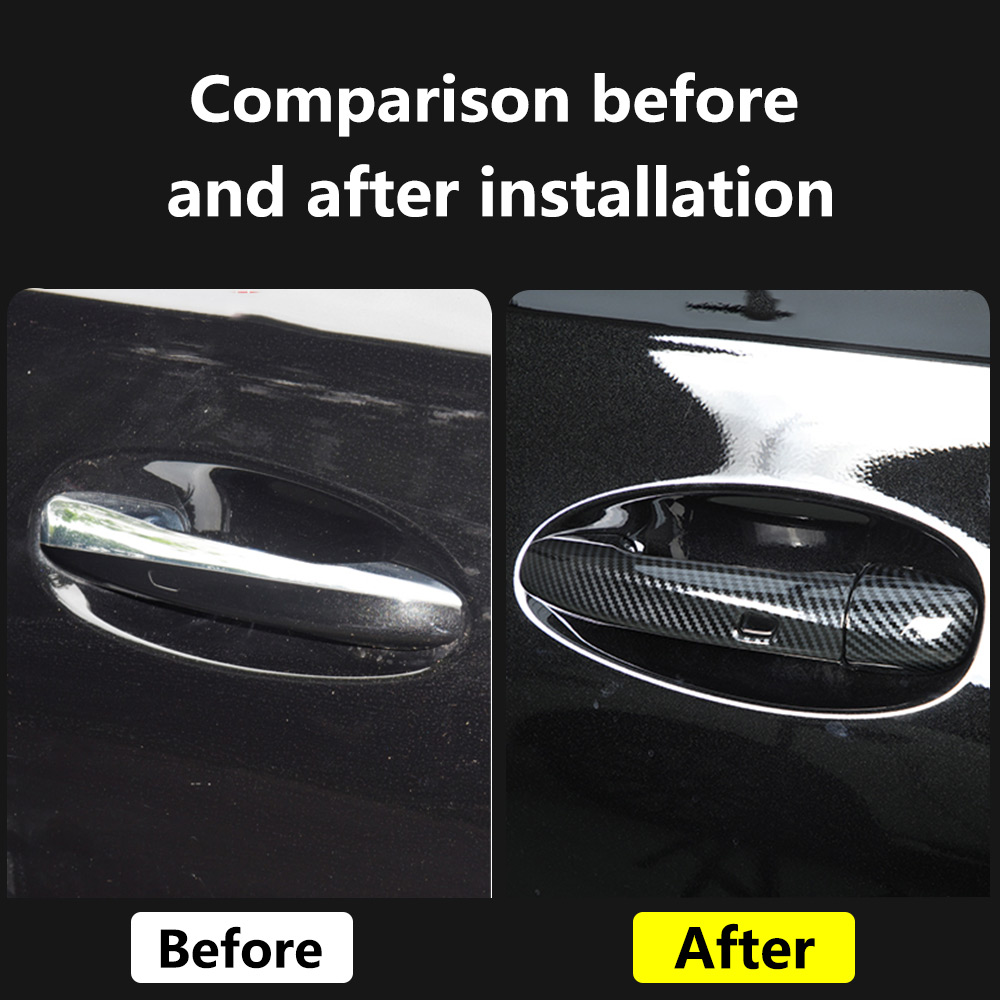 Car Door Handle Protective Cover Exterior Door Decoration Frame for Mercedes Benz GLE W167 350 450 GLE Coupe C167 53 amg 500e GLS X167 63 AMG 400d 580