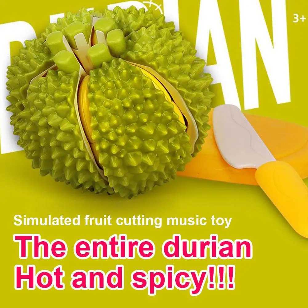Children Fruit Cutting Toys Durian Pretend Play Dinette Simulation Fruit Food Sensory Games Educational Play House Kitchen Toys C250922