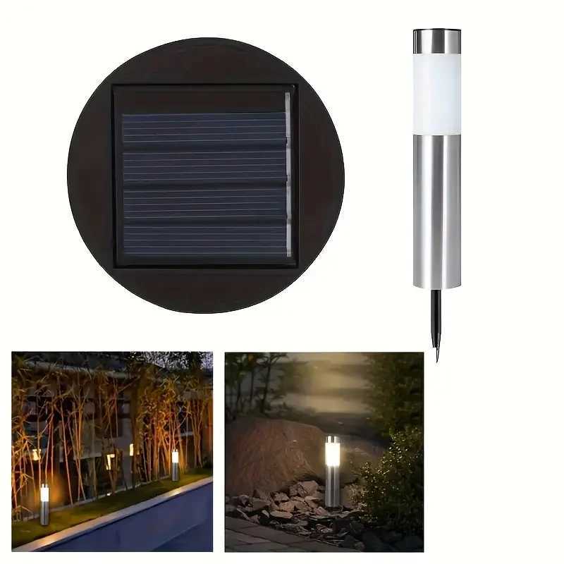 124PCS Solar LED Lawn Lights IP65 Waterproof Outdoor Courtyard Lights Suitable for Terrace Path Garden Landscape Lighting C250922
