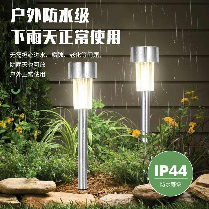 1 pcs Solar LED Outdoor Lights Garden Lamps Powered Waterproof Landscape Path Yard Backyard Lawn Patio Decorative LED Lighting C250922