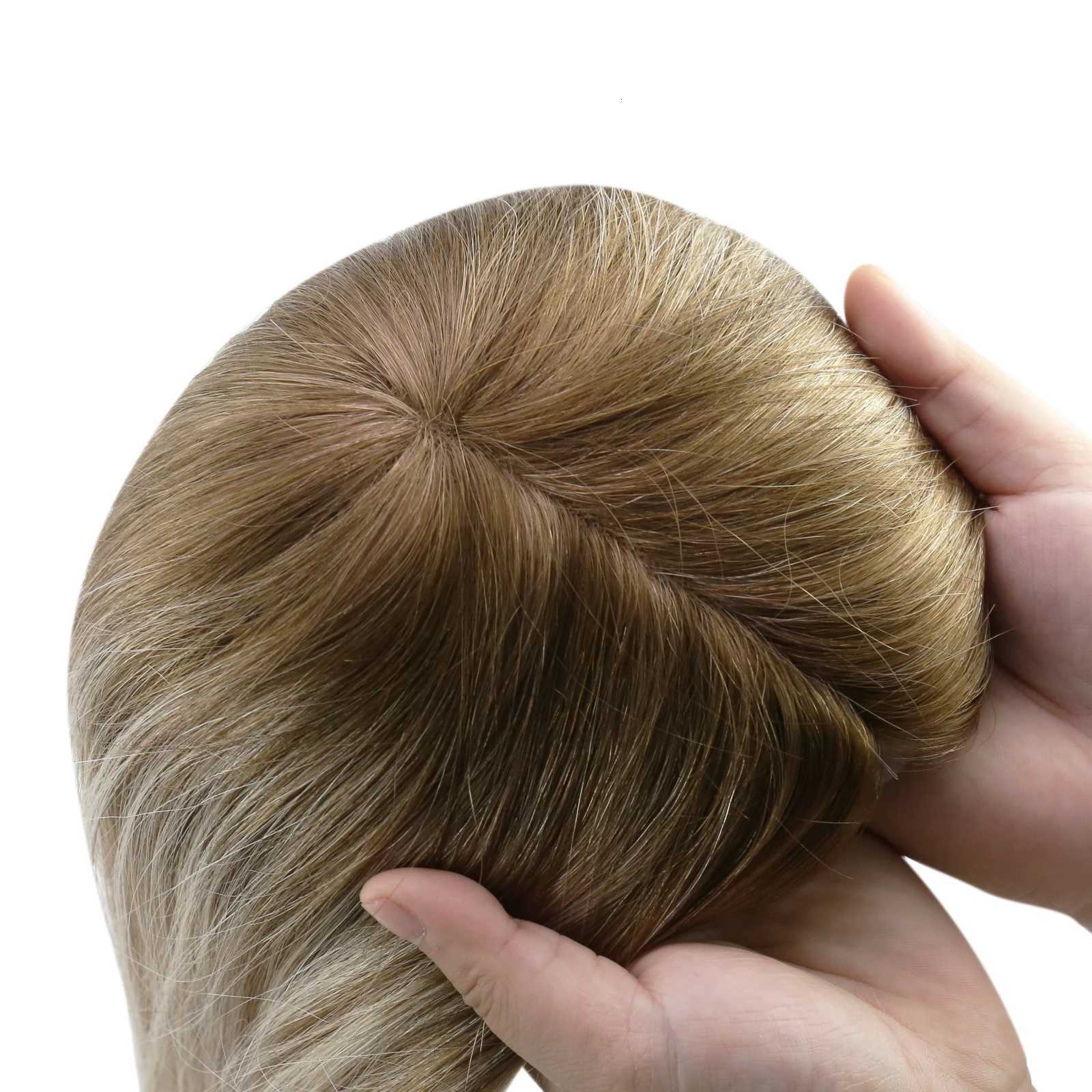 Moresoo Virgin Hair Topper Human Hair 12 Months Virgin Hair Piece High Quality Brazilian Hair 67Inch Base for Women Hair Piece C250922