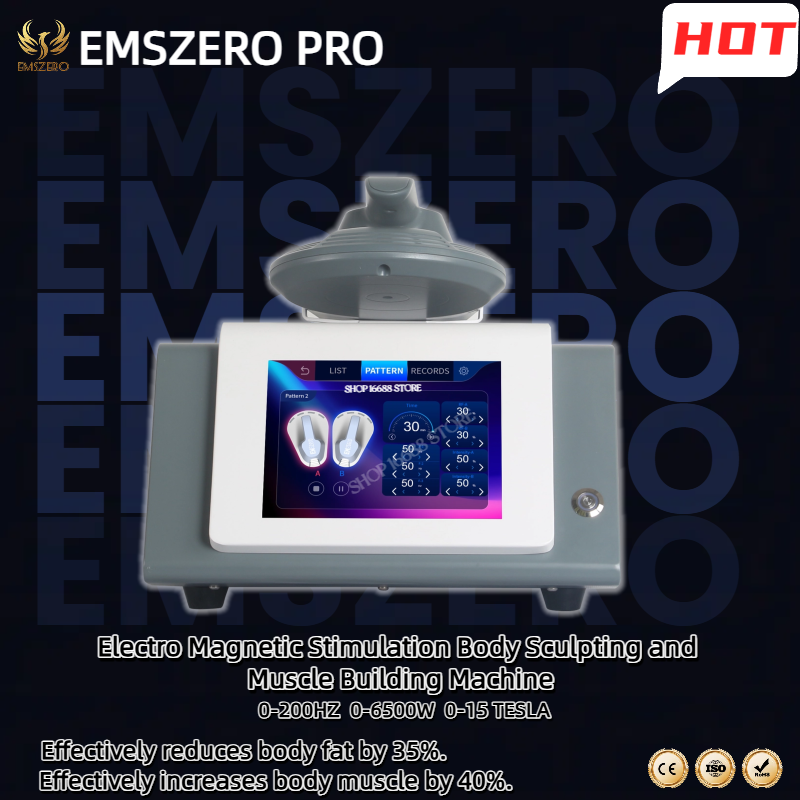 EMSzero Mini Neo RF HIEMT EMS Sculpt Electro Magnetic Stimulation Body Sculpting and Muscle Building Machine Fat Loss Weight Loss 1 Handles Slimming M