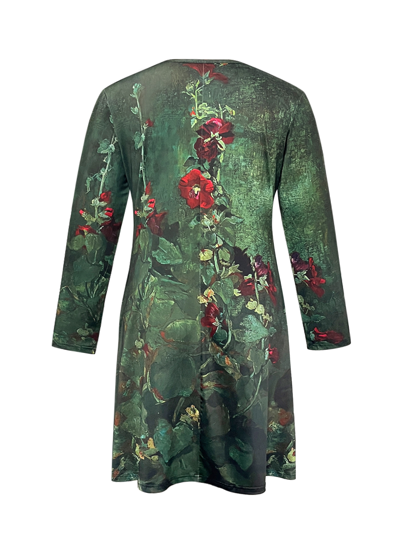 Long sleeve 3D Floral Stitching T-shirt YL23535