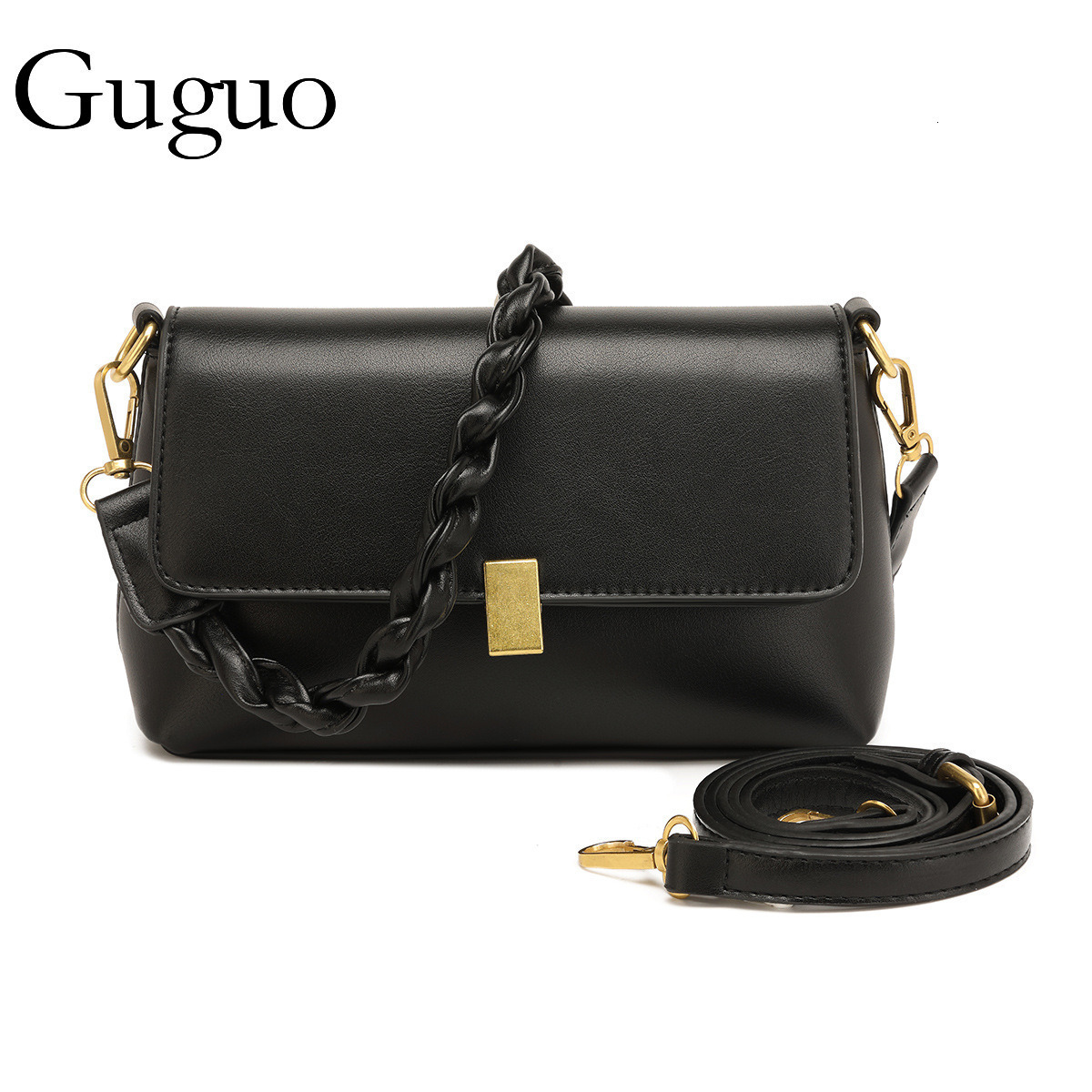 Guguo Designer Luxury Bag Bag Cross-border Foreign Trade Source Factory Retro Small Square Bag For Women 2025 New Simple Shoulder Bag Quality Versatil