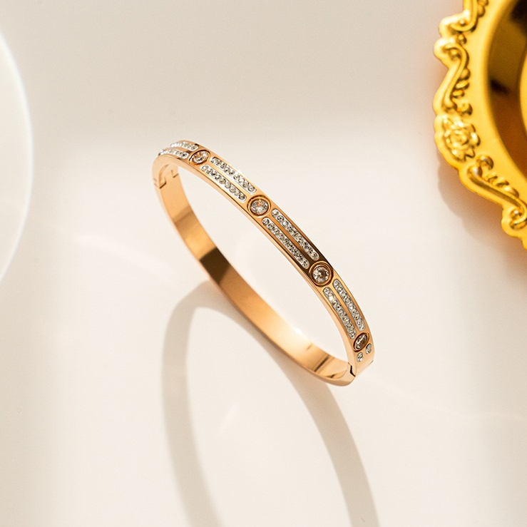 Designer Bracelets Luxury Bangle Gold Plated Bracelets For Women Diamonds Bracelet Party Gift Jewelry