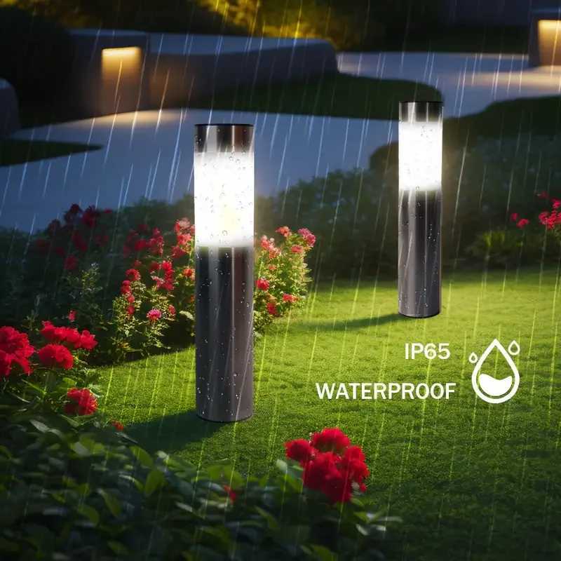 124PCS Solar LED Lawn Lights IP65 Waterproof Outdoor Courtyard Lights Suitable for Terrace Path Garden Landscape Lighting C250922
