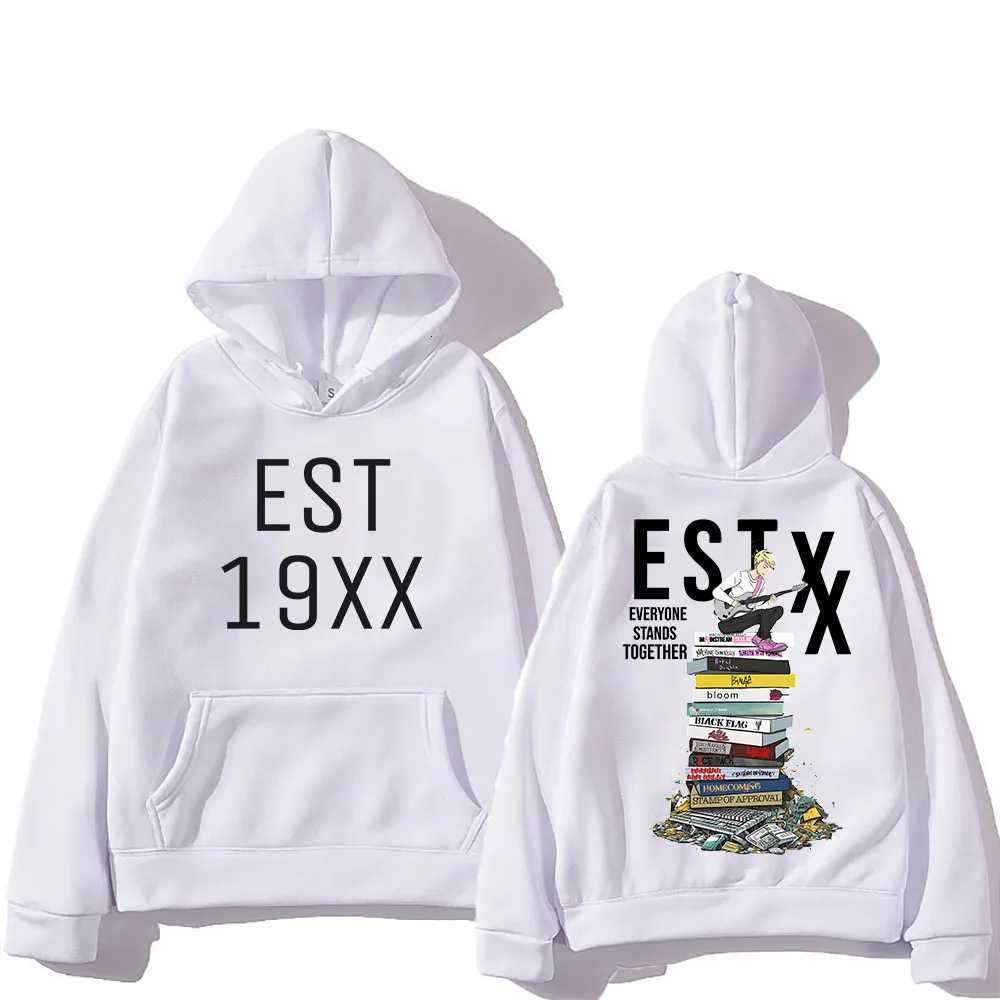 Hip Hop Sudaderas Hoodie Mgk Back Printing Gothic Comfortable Sweatshirt for Womenmen Korean Style Clothes Moletom Punk Hoody W250922