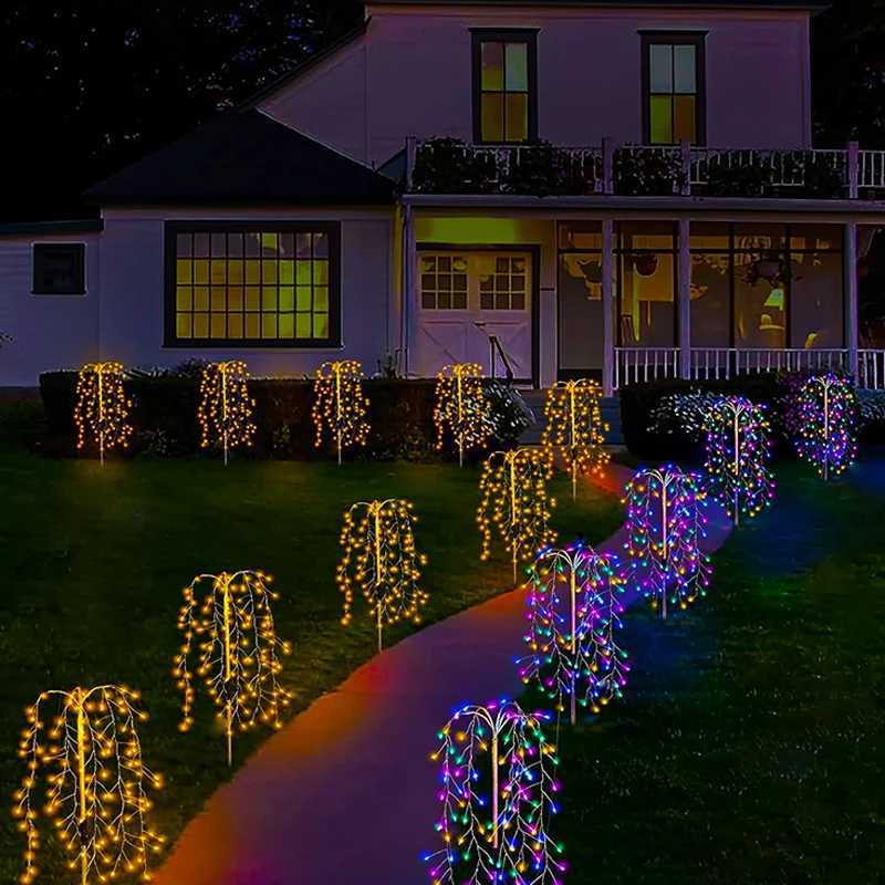 Solar Fairy Lights Outdoor Garden Waterproof Flower Lights For Yard Outside Patio Lawn Pathway Decorative Lamp 1pcs C250922