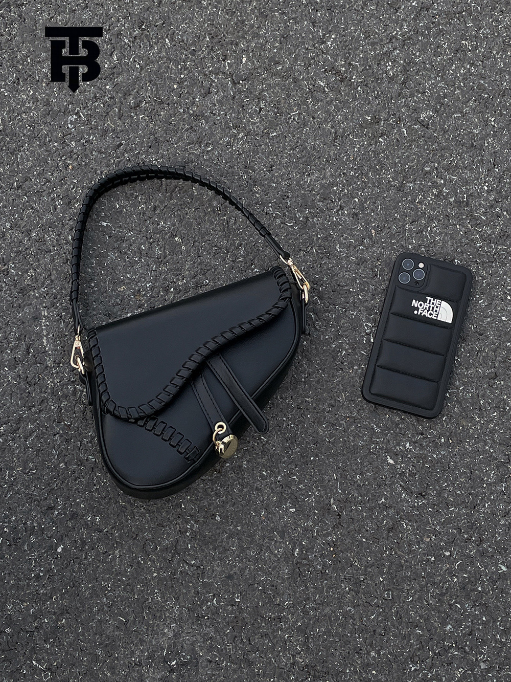 TB BHULAMTE Free Shipping New Designer Bag 2025 High-quality Capsule Milk Cap High-end Black Armpit Saddle Bag Women's Handheld Crossbody Bag