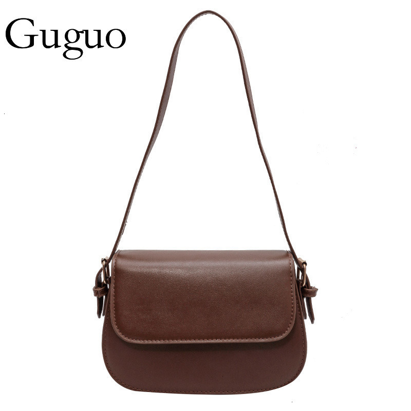 Guguo Designer Bag Luxury Bag Trendy Hot-selling Small Bag For Women 2025 Autumn Winter New Fashion Versatile Shoulder Underarm Bag Simple Niche Cross