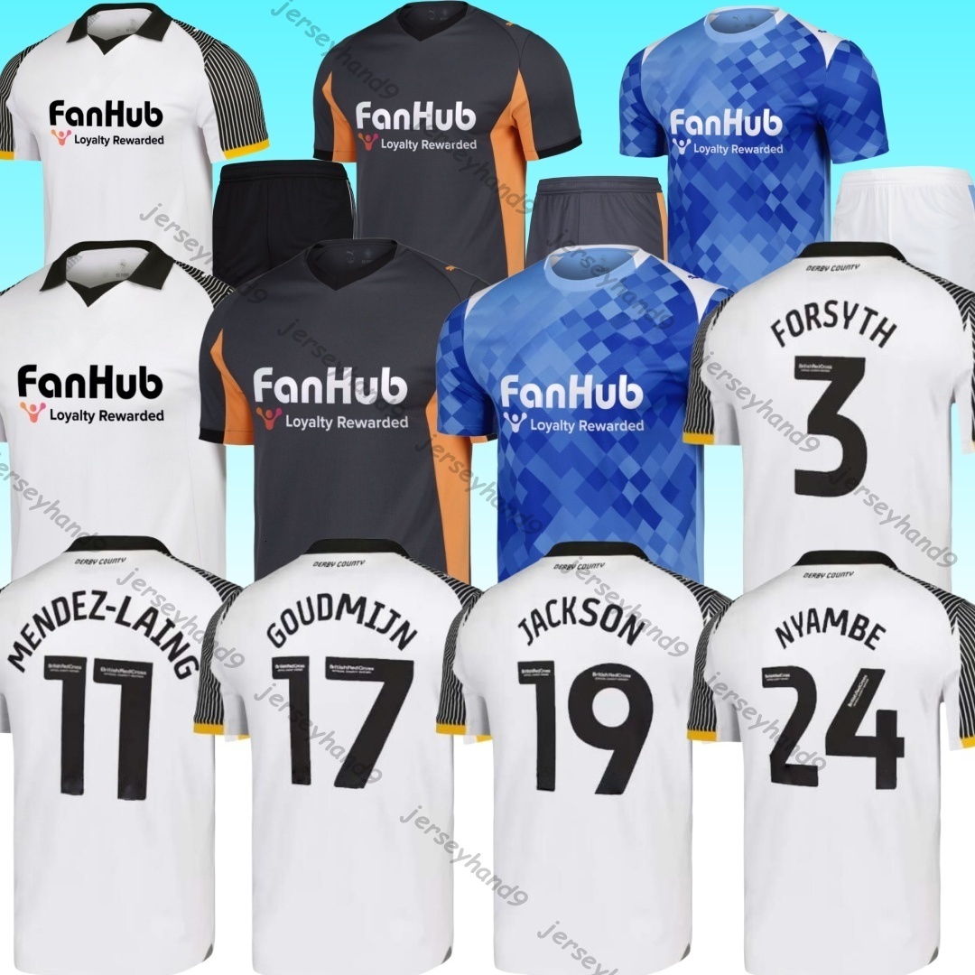 Derby 25 26 County soccer jerseys FORSYTH MENDEZLAING GOUDMIJN JACKSON NYAMBE ADAMS home away 2025 2026 jersey football shirts
