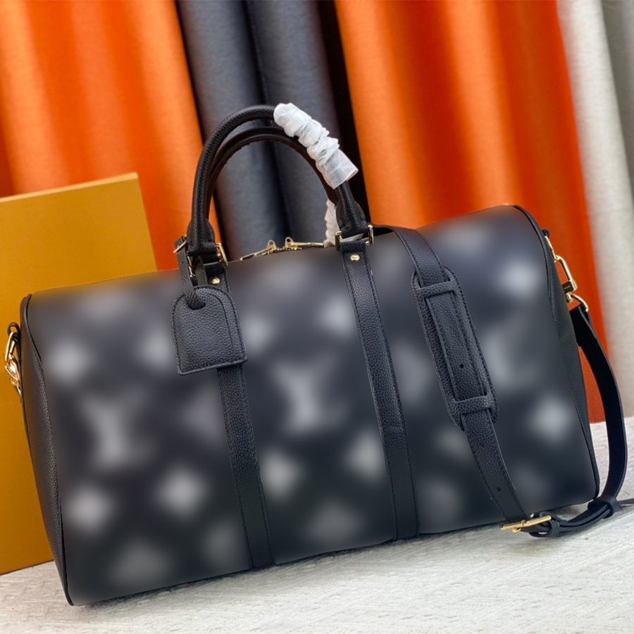 Keepall 45 Tote Duffel Bags Duffel Bags Handbag Women Men Designer Genuine Leather Large Capacity Classic Keep All Suitcase Shoulder Bag Luxury Zipper Closure Lugga